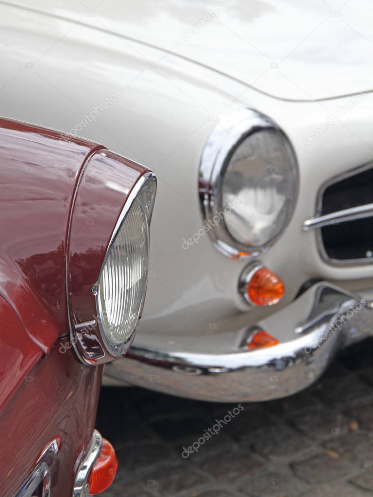 an old car detail 