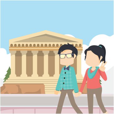 adam ve kız Yunanca