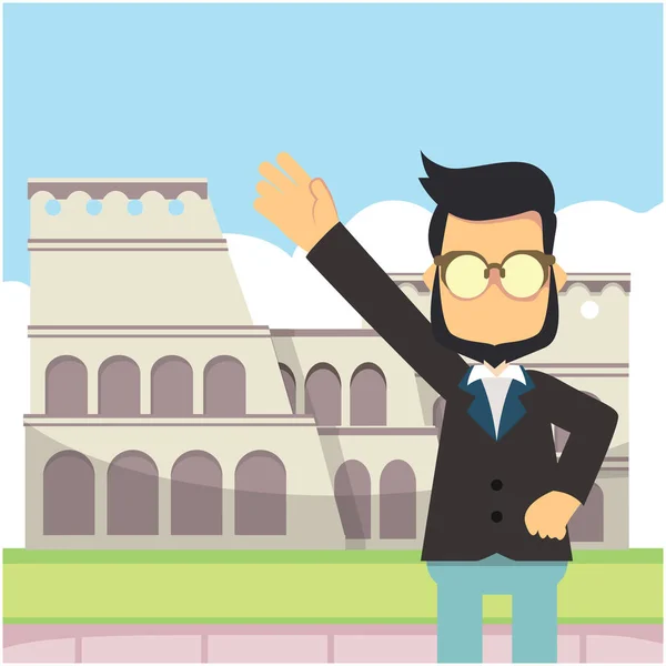 Roma vektör çizim düz tasarım stil