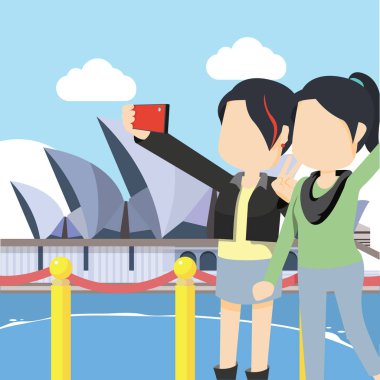 sidney içinde bestfriend alarak selfie