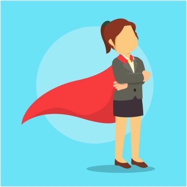 Süper işkadını giyen cape 