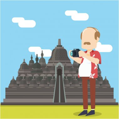  turist ziyaret candi borobudur 