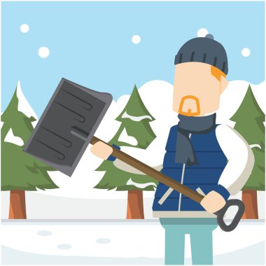 Kutup erkek illüstrasyon tasarımı 