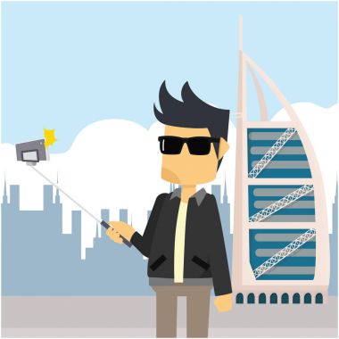 Rock'çı selfie tur dubai 