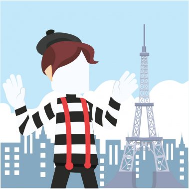 önünde dahil Eyfel Kulesi paris