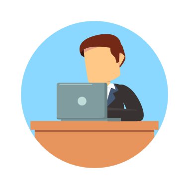 işadamı laptop yanında çalışma 