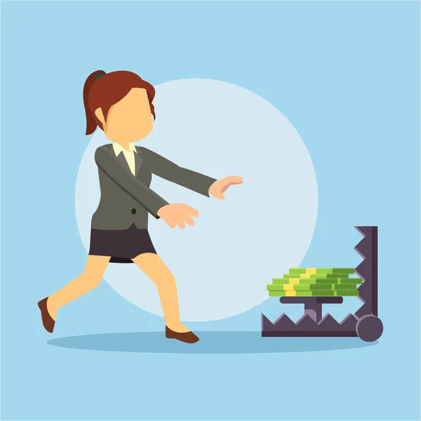 ayı tuzağına çalıştıran iş kadını 