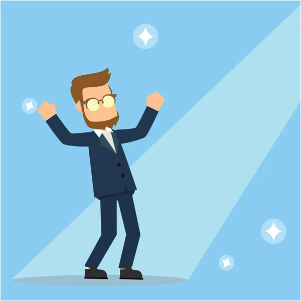 işadamı minnettar vektör çizim düz tasarım stil