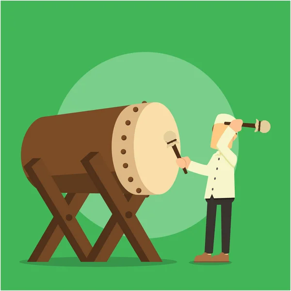 Müslüman erkek bedug oynarken 