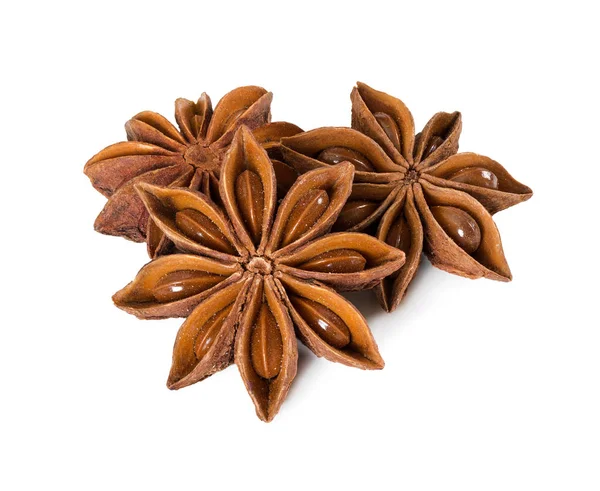 Star anise isolated on white background. — Stock Photo, Image