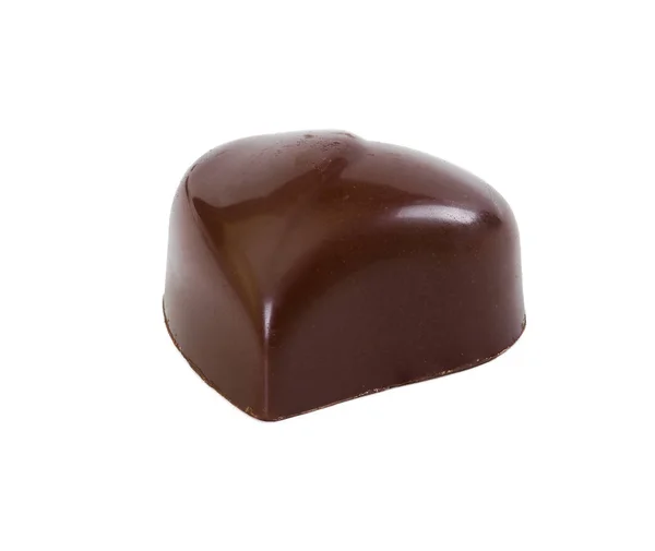 白地に隔離されたチョコレートキャンディ. — ストック写真