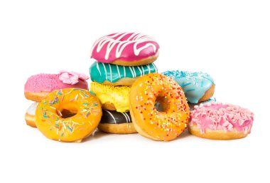 Çeşitli renkli donut 