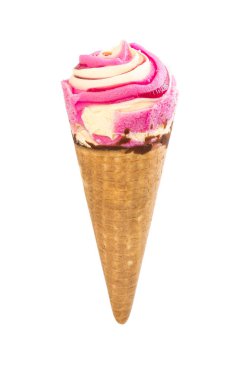 Meyve dondurma waffle koni 