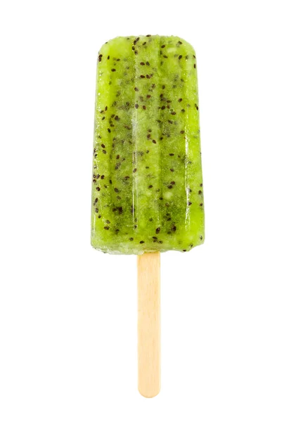 Homemade kiwi popsicle — Stock Photo, Image