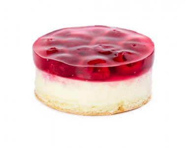 Peynirli kek ahududu jöle ile 