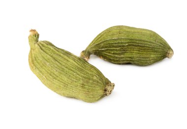 Beyaz izole iki Kakuleden bakla 