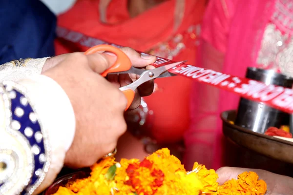 Casamento indiano Ritual Bem-vindo — Fotografia de Stock