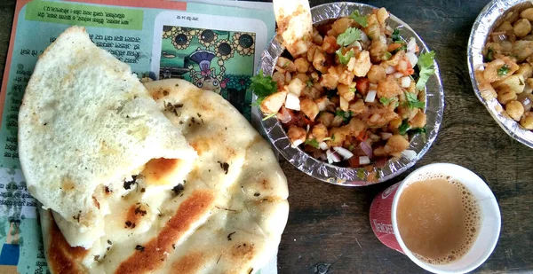 November 2019 Hisar Haryana India Diverse Mensen Genieten Van Food — Stockfoto