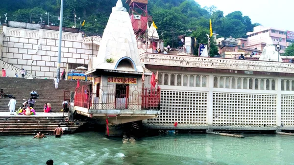 Haridwar India Julio 2019 Har Pauri Famoso Ghat Orillas Del —  Fotos de Stock