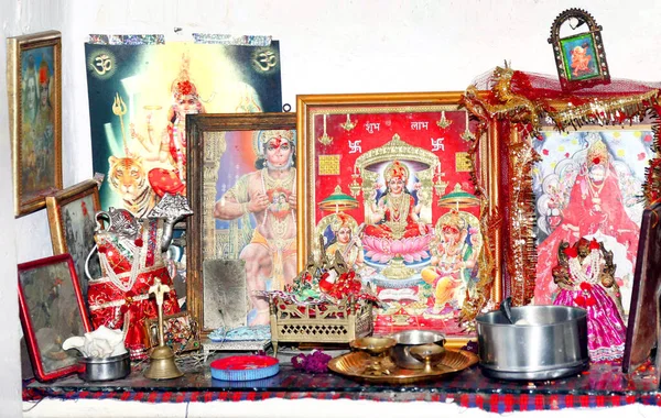 Indyjski Strona Główna Świątynia Bóg Czci — Zdjęcie stockowe