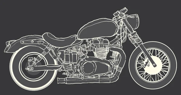 Cafe Racer Vektor Illustration Stock Illustration — Stockvektor