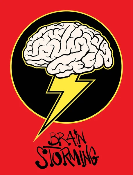 Cérebro Tempestade Estoque Ilustração —  Vetores de Stock