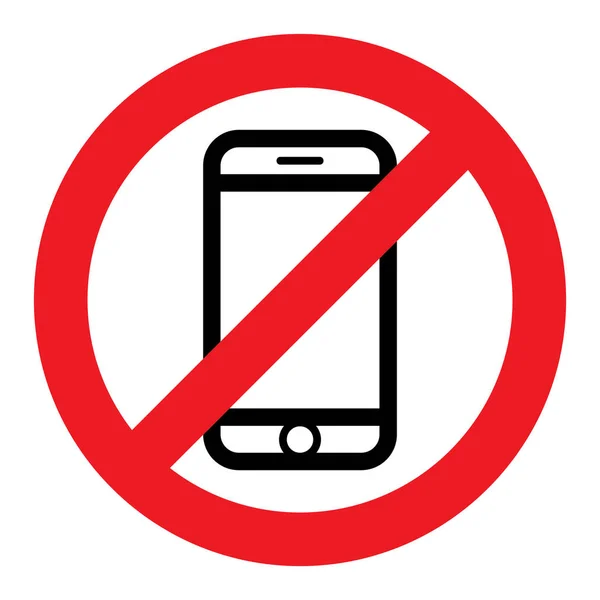 Hiçbir telefon vektör işareti hisse senedi çizim