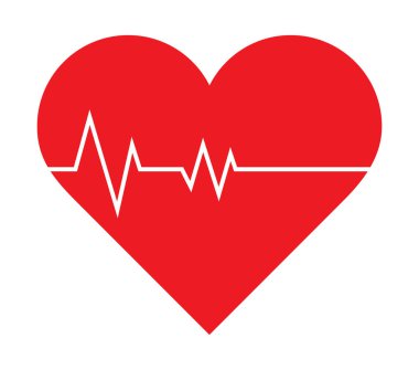 kalp vektör dosya düz tasarımı