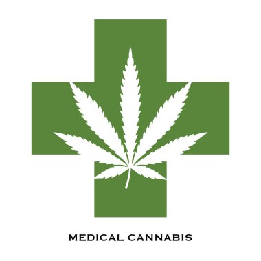 tıbbi esrar simgeler vektör dosyası