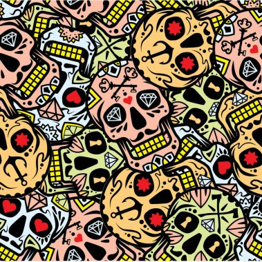 şeker kafatası seamless modeli