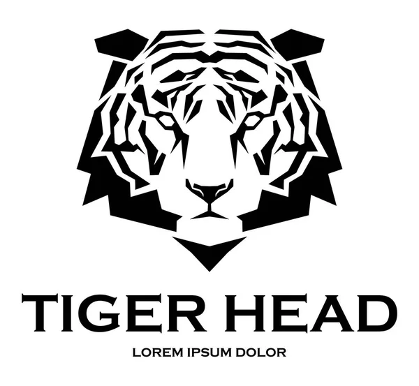 Icône Vecteur Tête Tigre — Image vectorielle