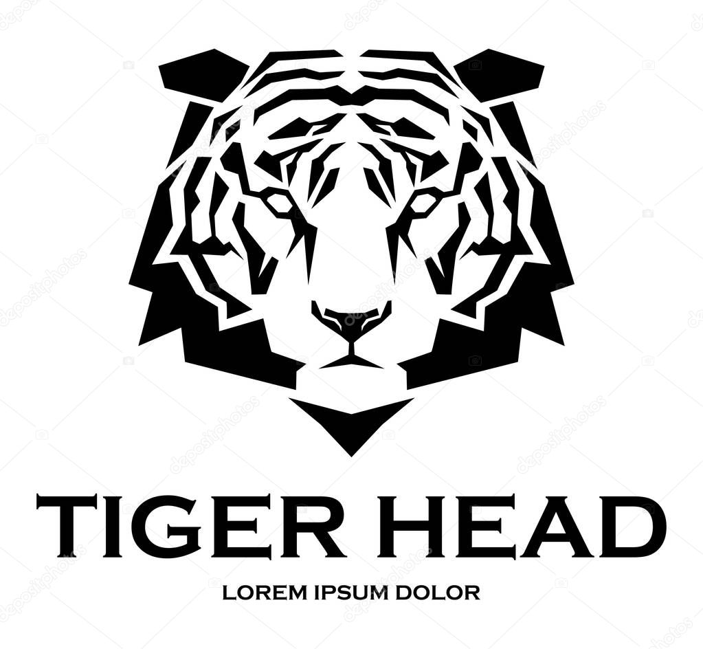 Tiger head vector icon
