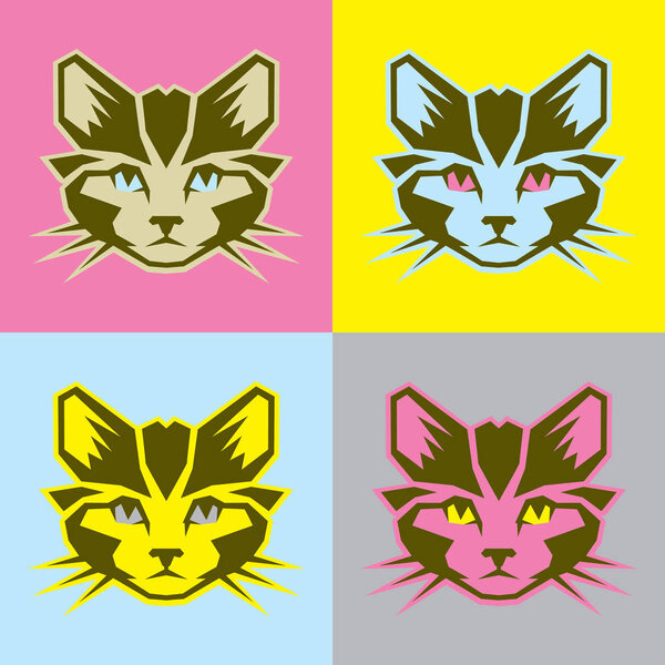 graphical cat vector file