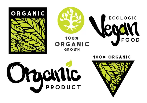 Organik Logo Vektör Dosyası Ayarla — Stok Vektör