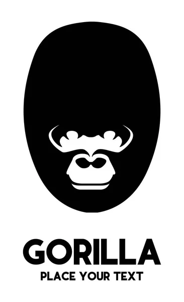 Gorila Ícone Vetor Arquivo —  Vetores de Stock