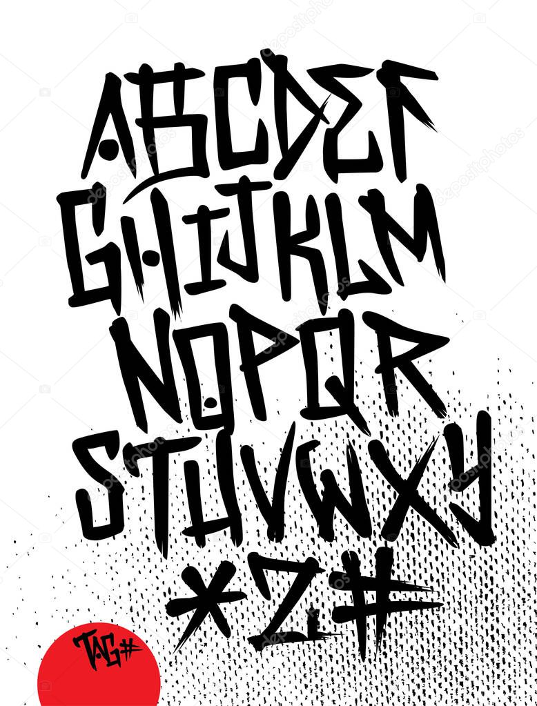 tag alphabet  stock illustration