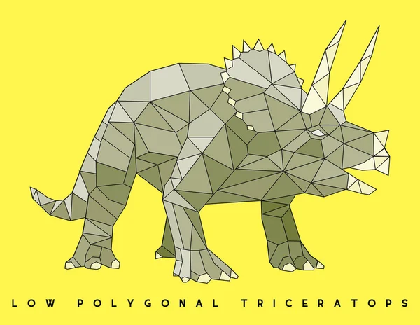 Soubor Vektorové Polygonální Dinosaura — Stockový vektor