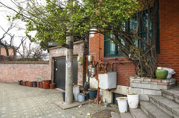 Uitzicht op de stad van de oude wijk van de stad. — Stockfoto