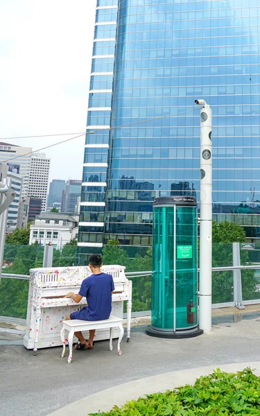 Seúl República Corea Agosto 2019 Seoullo 7017 Seoul Skygarden Skypark —  Fotos de Stock