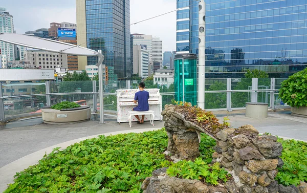 Seúl República Corea Agosto 2019 Seoullo 7017 Seoul Skygarden Skypark —  Fotos de Stock