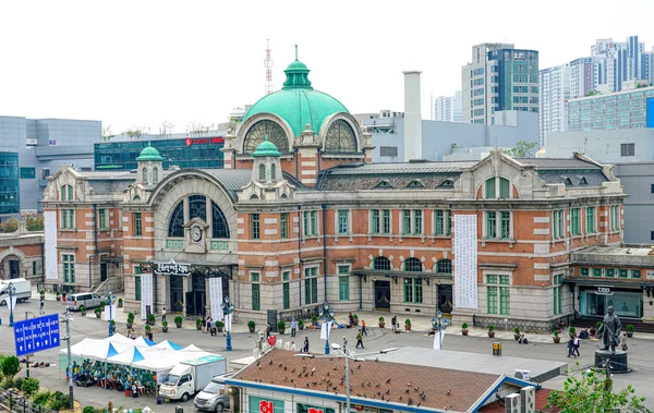 Сеул Республіка Корея Серпень 2019 Будівництво Центрального Вокзалу Сеула — стокове фото