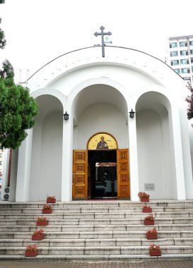 Seul, Kore Cumhuriyeti - Ağustos 2019: St. Nicholas Ortodoks Katedrali..