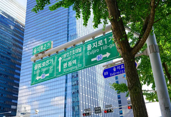 Seoul Republic Korea July 2019 City View Центр Міста Офісними — стокове фото