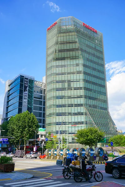 Seoul Republic Korea July 2019 City View 设有办公大楼的市中心 — 图库照片