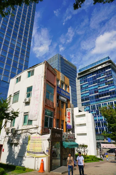 Seoul Republiken Korea Juli 2019 Variationen Seoul Arkitektur Gamla Och — Stockfoto