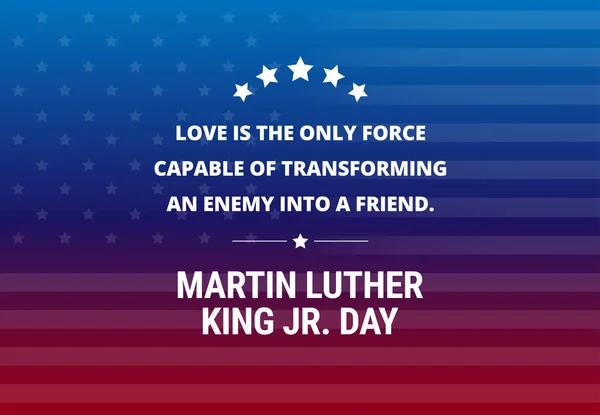Martin Luther King Jr günü tatil vektör arka plan - ilham alıntı 