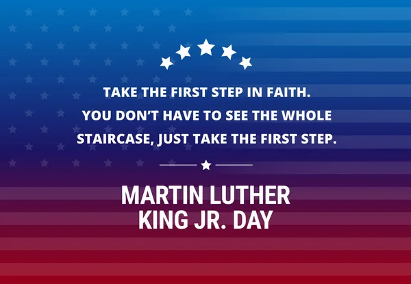 Martin Luther King Jr günü tatil vektör arka plan - ilham alıntı