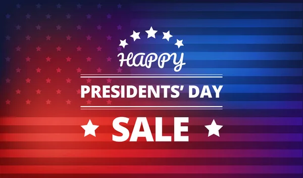 Presidents Day Sale vector background — Stock Vector