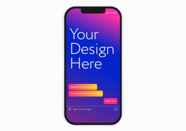 Yeni siyah smartphone cep telefonu mockup - için şablon mükemmel 