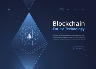 Blockchain cryptocurrency izometrik 3d kompozisyon - vektör cryp